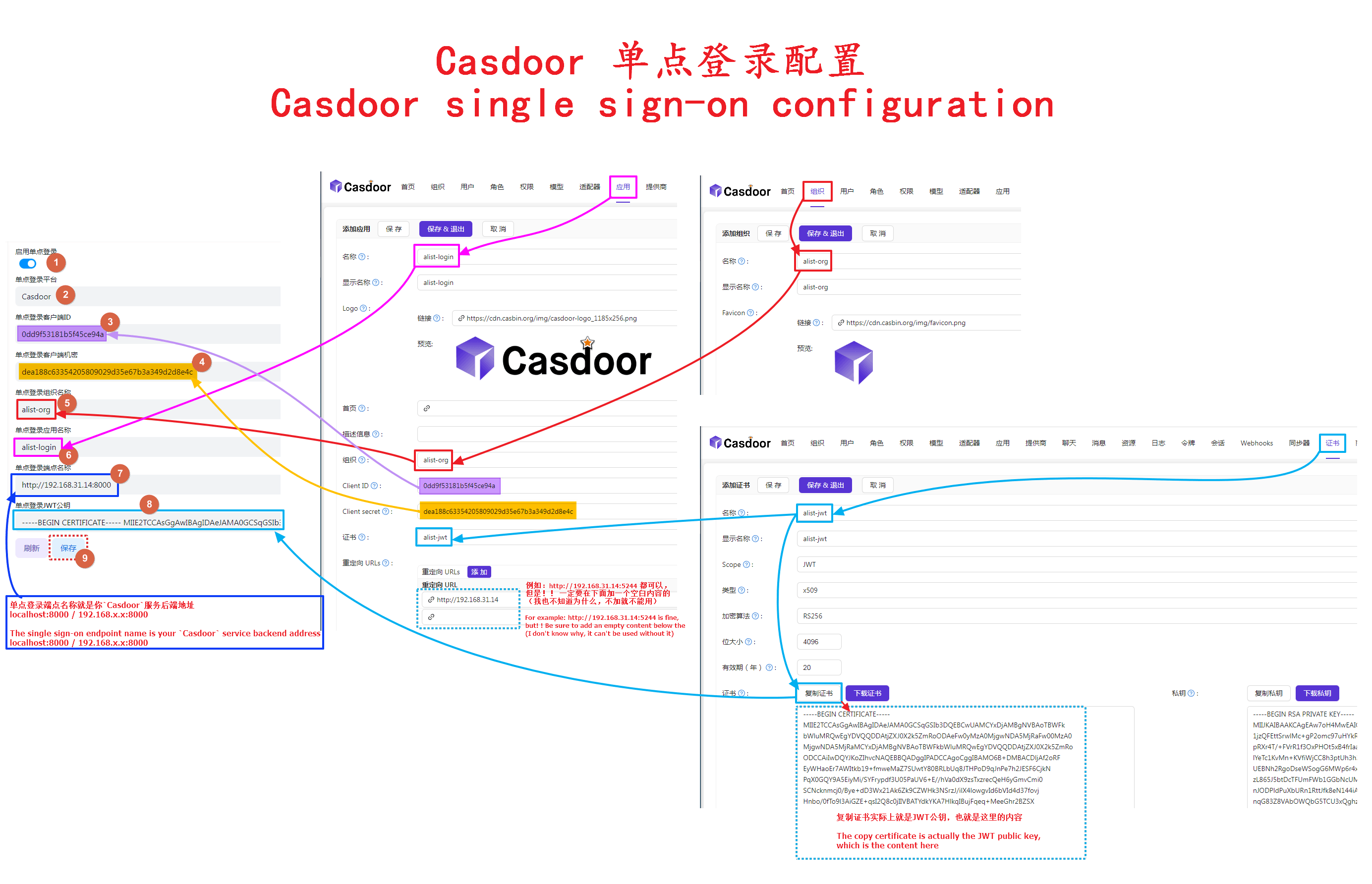 Casdoor 单点登录配置（源于Openlist文档）